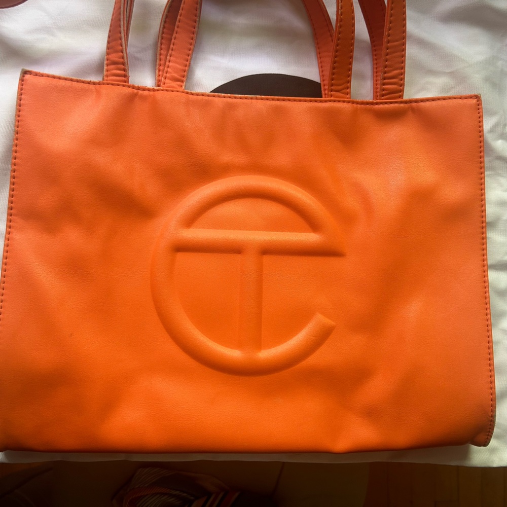 Telfar Shopping Bag, Medium, Orange